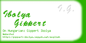 ibolya gippert business card